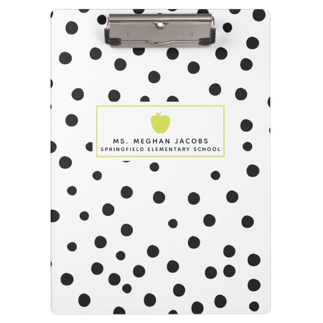 Porte-bloc Porte - bloc au néon de professeur d'Apple de (Devant)