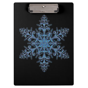 Porte-bloc Porte - bloc Blue Snowflake