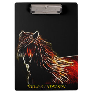 Porte-bloc Porte - bloc Brown Fractal Horse