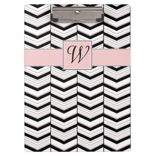Porte-bloc Porte - bloc Chevron noir blanc et blanc