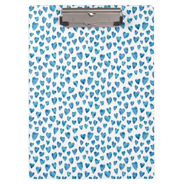 Porte-bloc Porte - bloc Coeur Bleu (Devant)