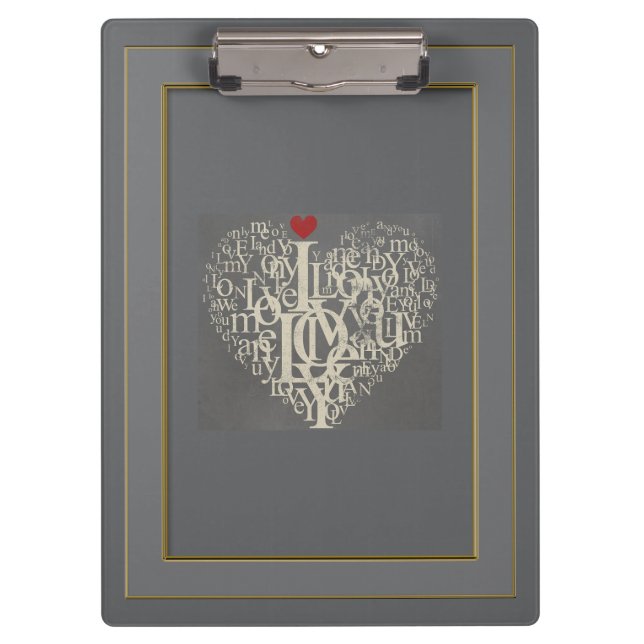 Porte-bloc Porte - bloc d'amour (Devant)