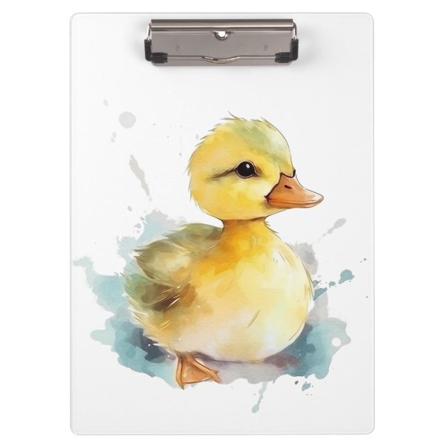 Porte-bloc Porte - bloc d'aquarelle pour canard bébé (Devant)