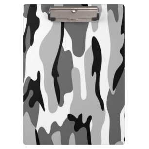 Porte-bloc Porte - bloc de camouflage gris et noir