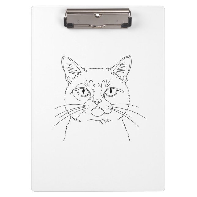 Porte-bloc Porte - bloc de chat grincheux (Devant)