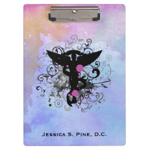 Porte-bloc Porte - bloc de chiropractie d'aquarelle