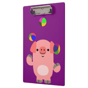 Porte-bloc Porte - bloc de cochon de dessin mignon