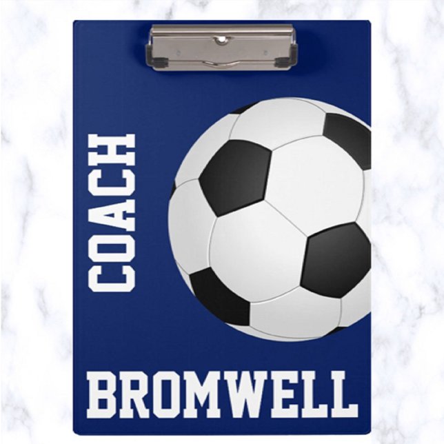 Porte-bloc Porte - bloc de football de football modifiable (What a great gift to give your soccer coach!)