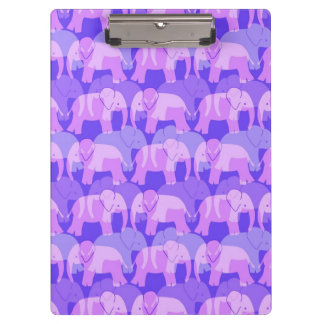 Porte-bloc Porte - bloc de motif d'éléphant - pourpre