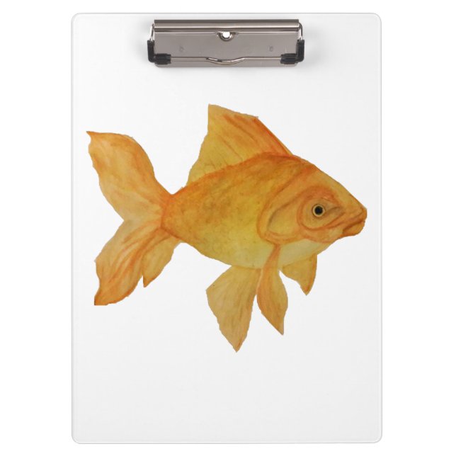 Porte-bloc Porte - bloc de poisson rouge aquarelle (Devant)