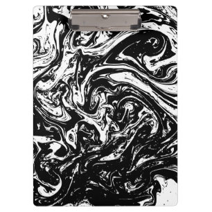 Porte-bloc Porte - bloc de style noir et Marbre blanc