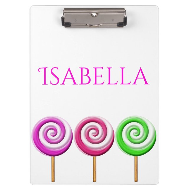 Porte-bloc Porte - bloc de trois Lolly Pops torsadés (Devant)
