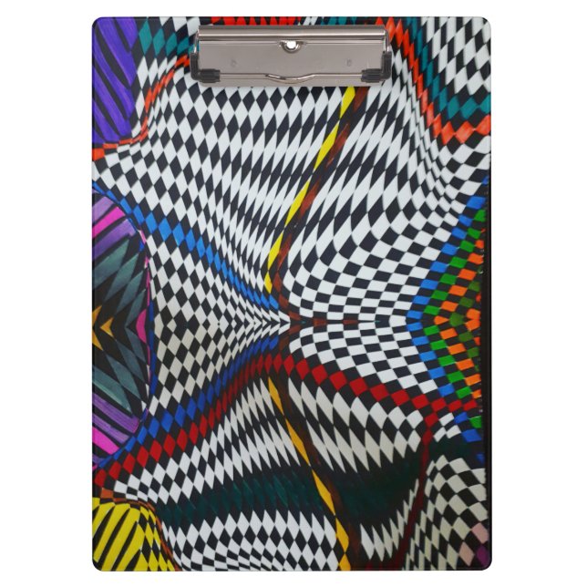 Porte-bloc Porte - bloc d'illusion optique psychédélique (Devant)