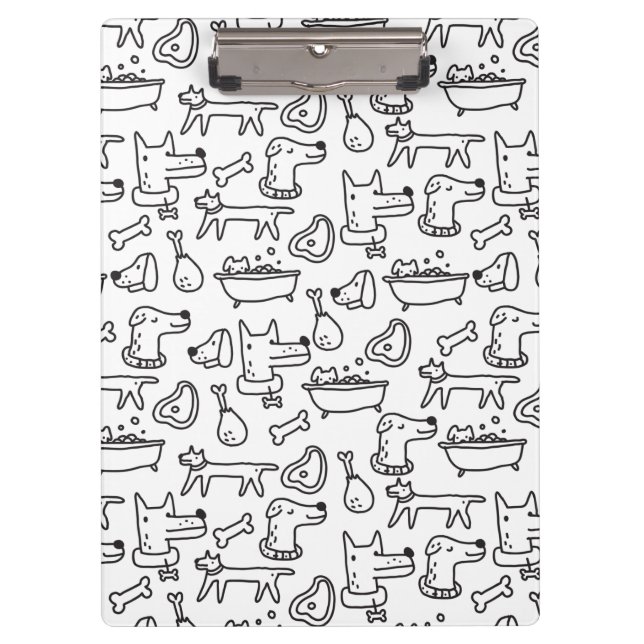 Porte-bloc Porte - bloc Doodles de chien (Devant)