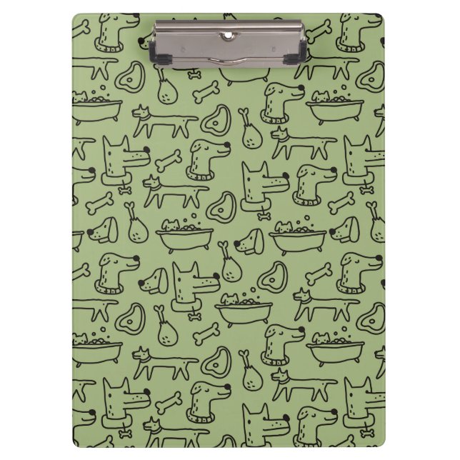 Porte-bloc Porte - bloc Doodles de chien (Devant)