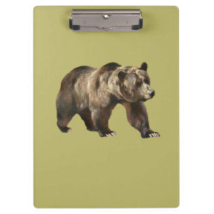 Porte-bloc Porte - bloc d'ours grizzli vintage