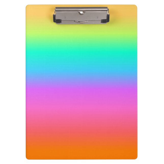 Porte-bloc Porte - bloc en pastel d'arc-en-ciel (Devant)
