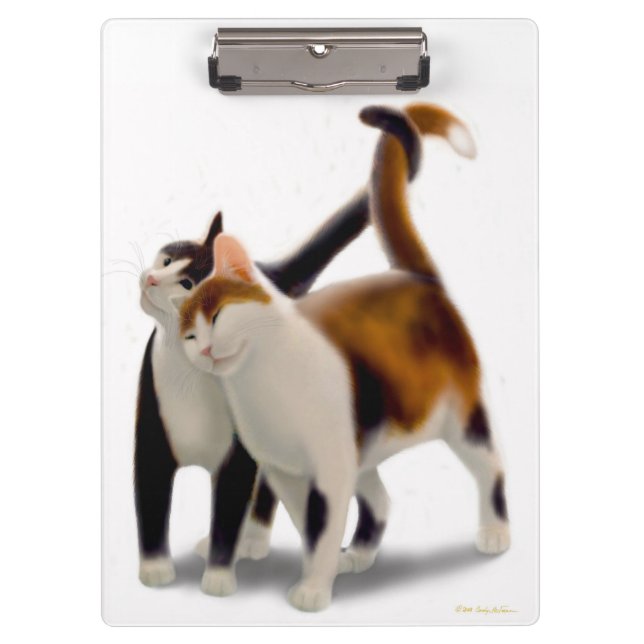 Porte-bloc Porte - bloc félin de chat d'amis (Devant)