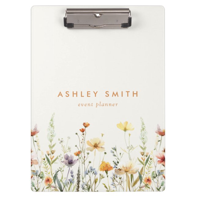 Porte-bloc Porte - bloc Fleur sauvage rustique (Devant)