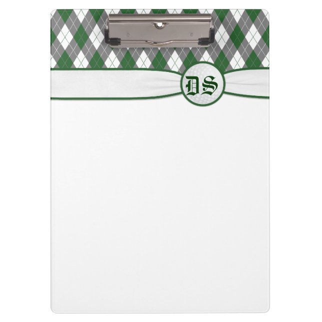 Porte-bloc porte - bloc Jacquard vert (Devant)