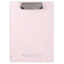 Porte - bloc - l'or pointille le rose
