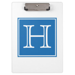 Porte-bloc Porte - bloc Monogramme Carré bleu