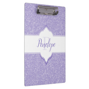 Porte-bloc Porte - bloc Monogramme Parties scintillant violet