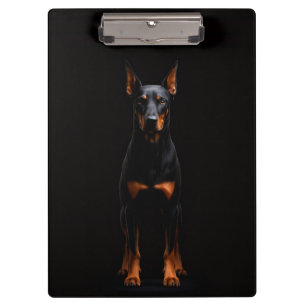 Porte-bloc Porte-bloc-notes Black 4 Luxe, chien doberman gard