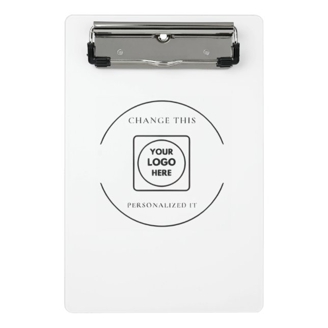 Porte-bloc Porte-bloc-notes mini avec logo noir et blanc clas (Devant)