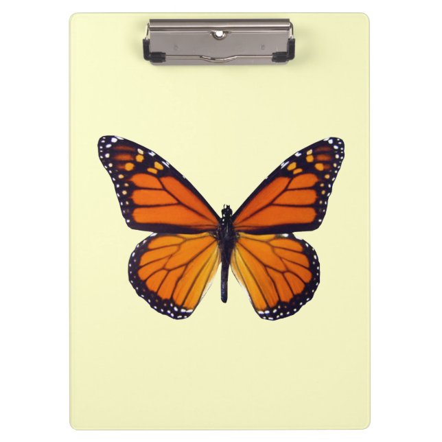 Porte-bloc Porte - bloc papillon orange (Devant)