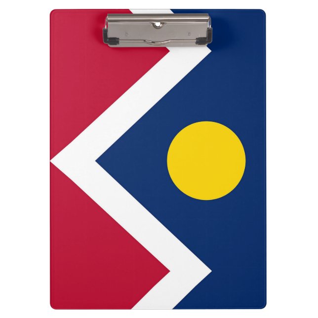 Porte-bloc Porte - bloc patriotique avec drapeau de Denver, U (Devant)