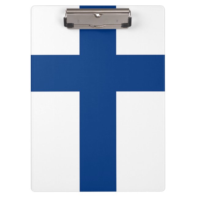 Porte-bloc Porte - bloc patriotique avec drapeau de Finlande (Devant)