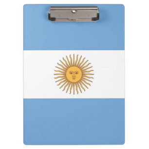 Porte-bloc Porte - bloc patriotique avec drapeau de l'Argenti
