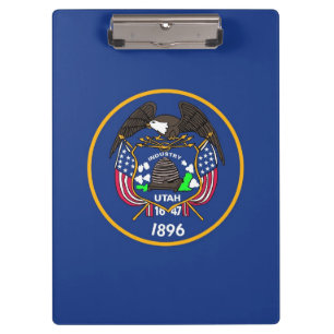 Porte-bloc Porte - bloc patriotique avec drapeau de l'Utah, U
