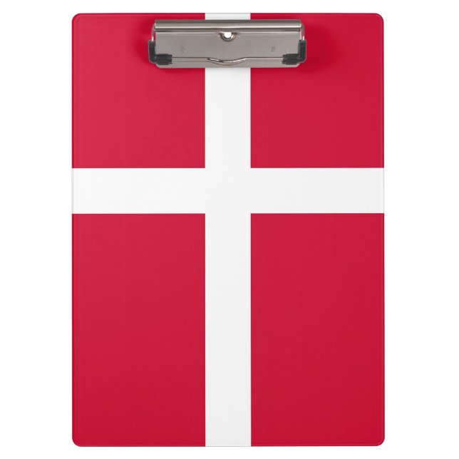 Porte-bloc Porte - bloc patriotique avec drapeau du Danemark (Devant)