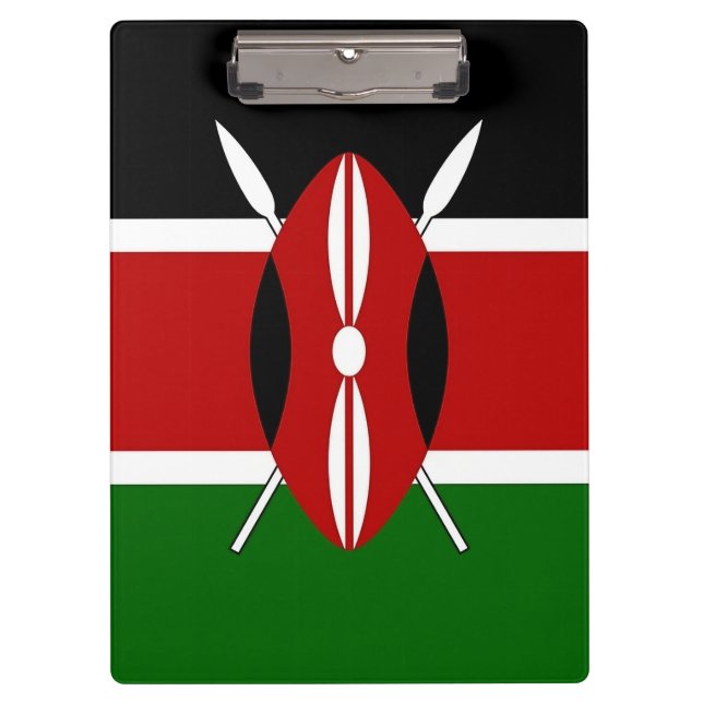 Porte-bloc Porte - bloc patriotique avec drapeau du Kenya (Devant)