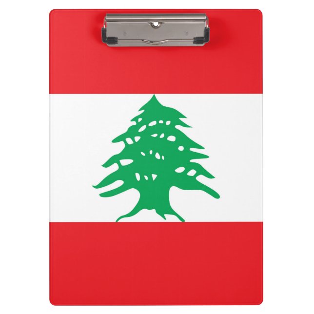 Porte-bloc Porte - bloc patriotique avec drapeau du Liban (Devant)