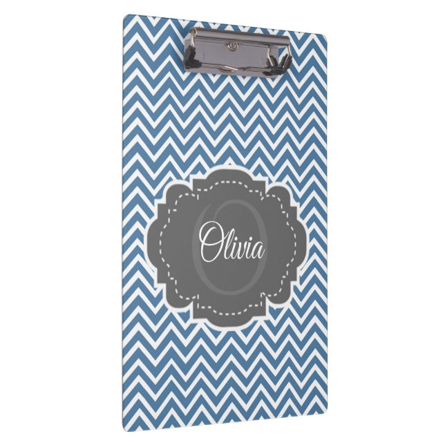 Porte-bloc Porte - bloc personnalisé Blue Chevron (Swatch)