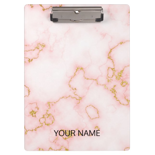 Porte-bloc Porte - bloc Personnaliser en marbre rose (Devant)