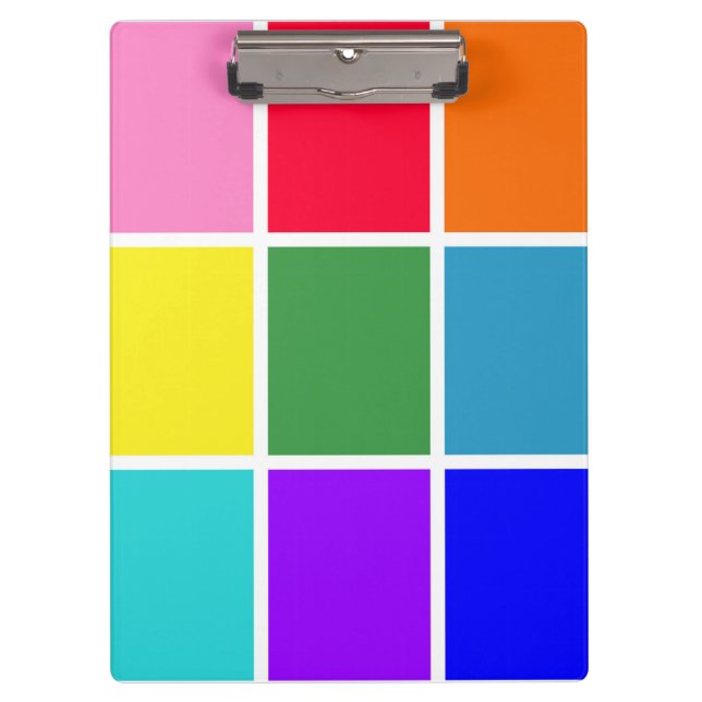 Porte-bloc Porte - bloc Rainbow Rectangles (Devant)