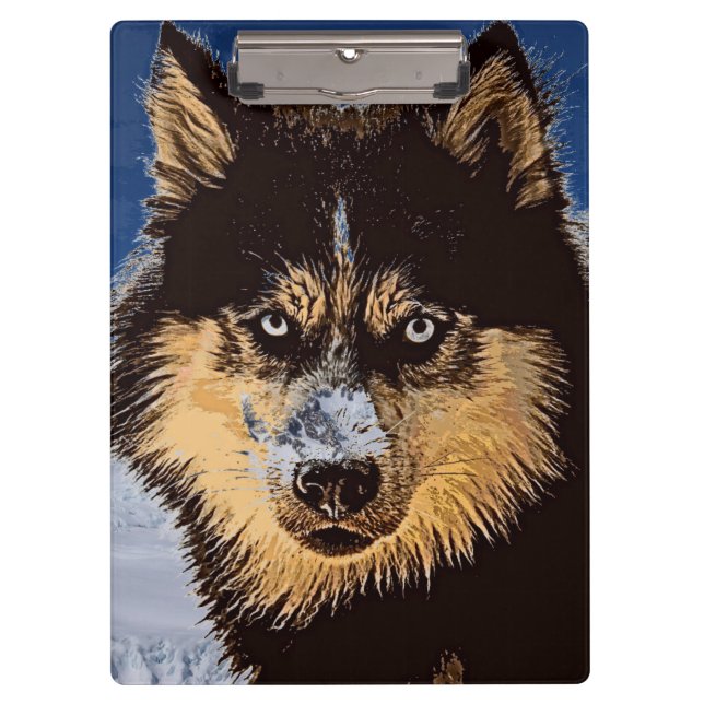 Porte-bloc Porte - bloc sibérien Husky (Devant)