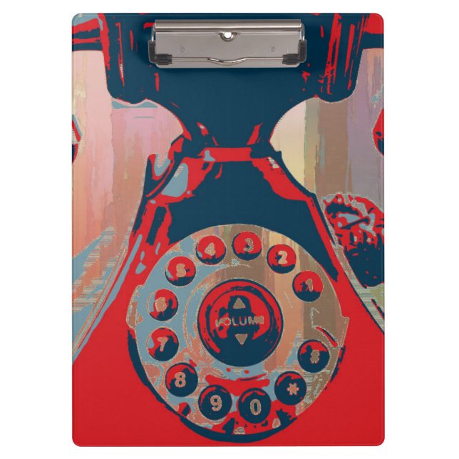 Porte-bloc Porte - bloc téléphonique rétro (Devant)