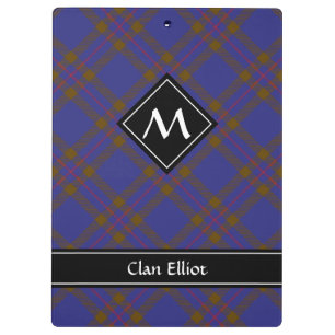 Porte-bloc Porte-documents Clan Elliot Tartan Moderne