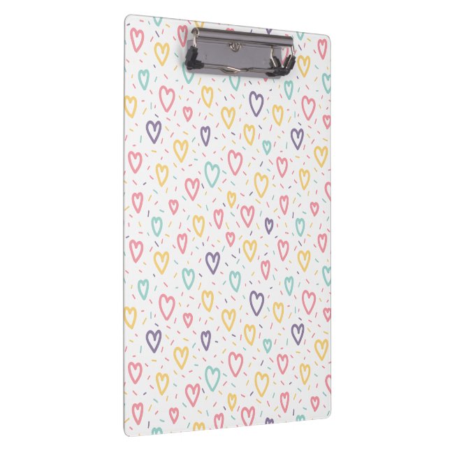 Porte-bloc Porte-documents cœurs colorés mignons  (Swatch)