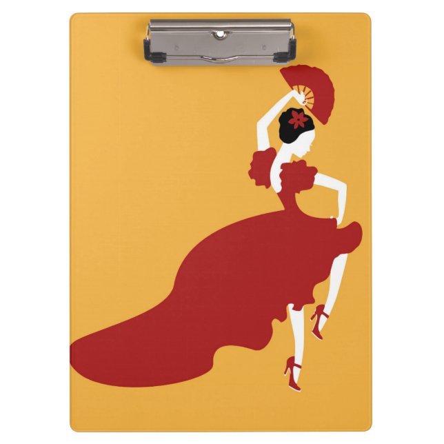 Porte-bloc Porte-documents de danseuse flamenca (Devant)