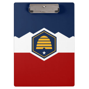 Porte-bloc Porte-documents patriotique avec drapeau de l'Utah