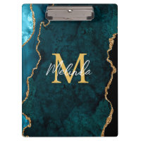 Porte en marbre bleu turquoise et or