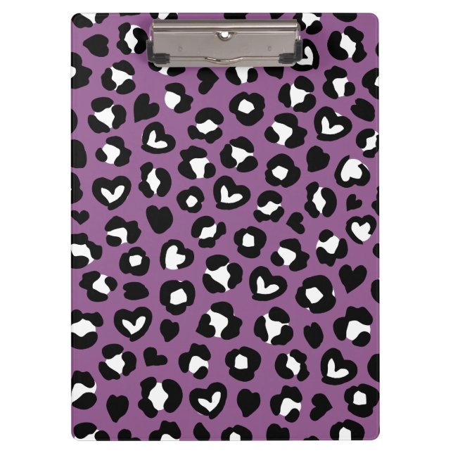 Porte-bloc Poster de animal, Léopard Violet, Spots De Cheetah (Devant)