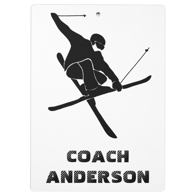 Porte-bloc Pour Skieurs, Ski Coaches, Ski Tricks Graphique (Dos)