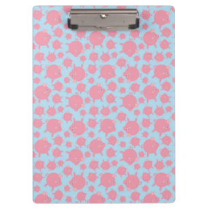 Porte-bloc Presse-papiers Explosion de Cochon (bleu)